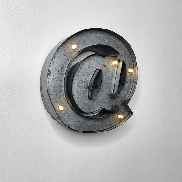 Retro Industrial Style Mini 6" Marquee Light @ Symbol - Picture 3 of 7